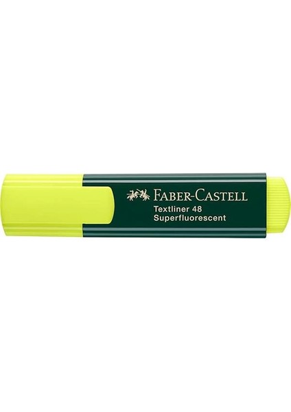 Faber-Castell 1548 Fosforlu Kalem Sarı, Uzun Ömürlü, Yeniden Doldurulabilir, Dayanıklı Plastik Gövde fiyatları