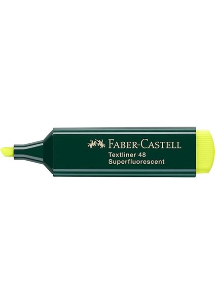 Faber-Castell 1548 Fosforlu Kalem Sarı, Uzun Ömürlü, Yeniden Doldurulabilir, Dayanıklı Plastik Gövde fırsatları