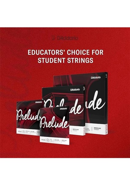 D'addario J1011 3/4m Cello Tek Tel, Prelude, A-La, 3/4 Scale, Medium Te fiyatları