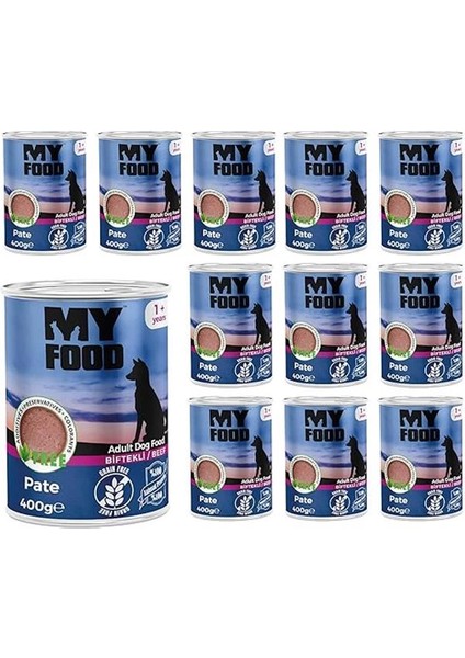 Food Yetişkin Köpek Biftekli Pate 400 gr x 12 Adet fiyatları