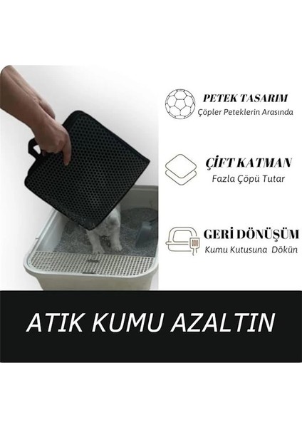 Elekli Kedi Tuvalet Önü Paspası Kedi Paspası, Kedi Kumu Paspası, Katlanabilir Büyük Boy indirimleri