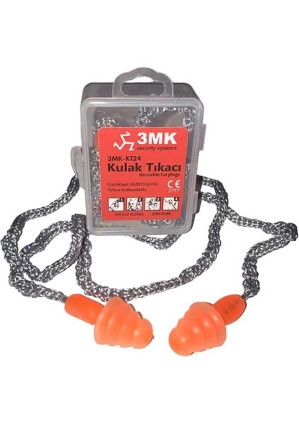 -KT24 Kordonlu Gürültü Önleyici Kulak Tıkacı