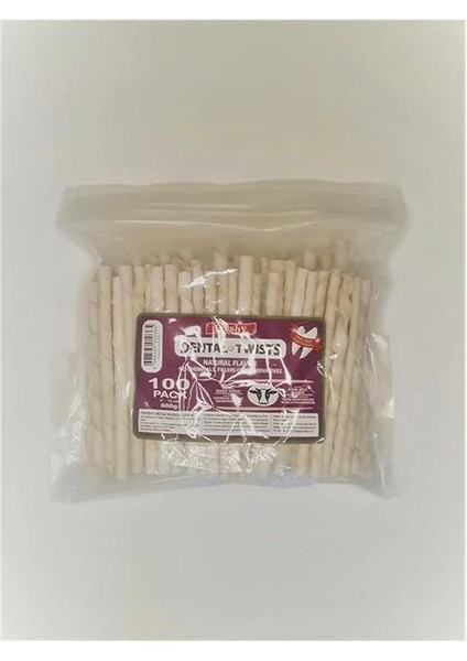 Dental Twists - Köpek Sütlü Burgu Çubuk - 100'LÜ Mega Paket