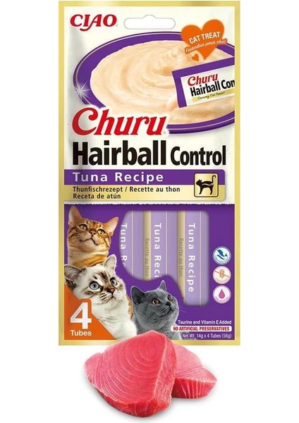 Churu Hairball Kontrolü - Saç Toplarını Önlemek Için Kedi Atıştırmalıkları, Sağlıklı Sindirimi fiyatları