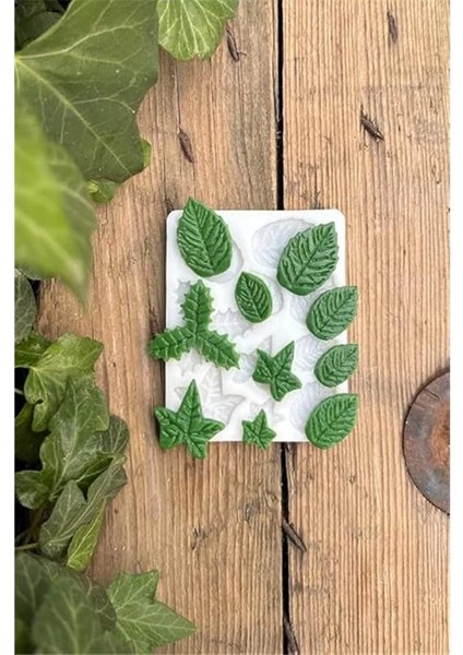 Yaprak Onlu Mum Kalıbı (Silikon) fırsatları