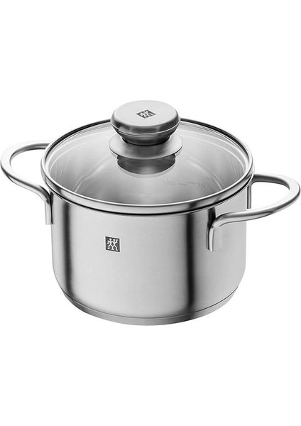 Zwilling Nova 18/10 Paslanmaz Çelik, 5 Parça Gri Tencere Seti