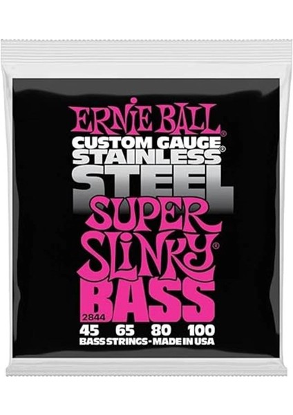 Süper Slinky Paslanmaz Çelik Elektrik Bas Telleri, Ölçü 45-100 fırsatları