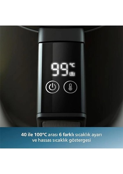 Philips 7000 Serisi Çift Yalıtımlı Su Isıtıcısı, 1,7 L Kapasite, Yaylı Kapak, Hızlı Kaynatma, Kolay modelleri