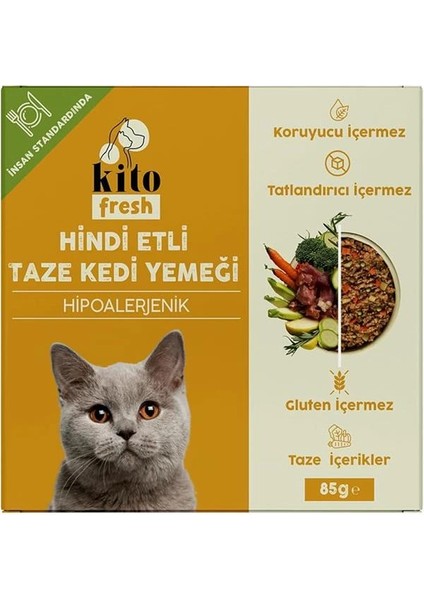 Fresh Hindi Etli Taze Kedi Yemeği