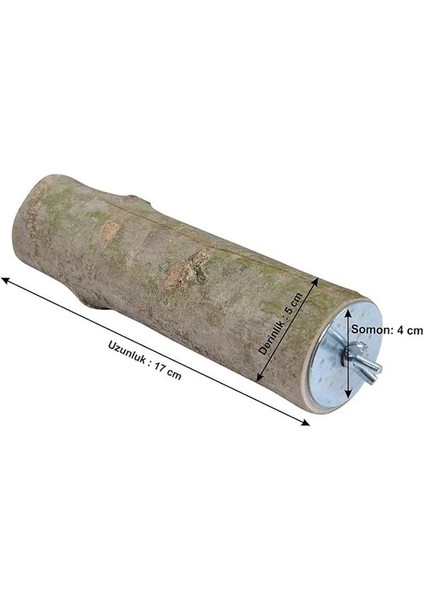 X-Perk Ağaç Kütük Papağan Kuş Tüneği Boy 17 cm Çap 5 cm fiyatları