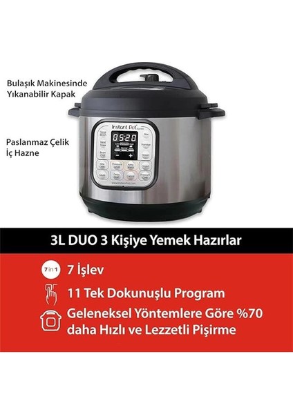 Akıllı Pişirici, 3 Litre Kapasite, Elektrikli Düdüklü, Yavaş Pişirme, Pilav Pişirme modelleri
