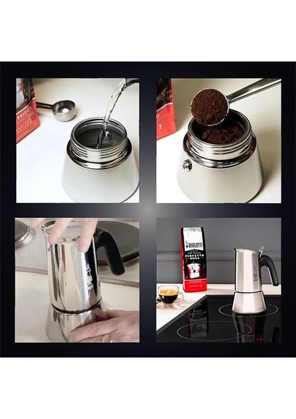- Venus: 2 Cups Ocak Üstü Espresso Pişirici - 85ML - Gümüş Renk - Paslanmaz Çelik Gövde - fırsatları