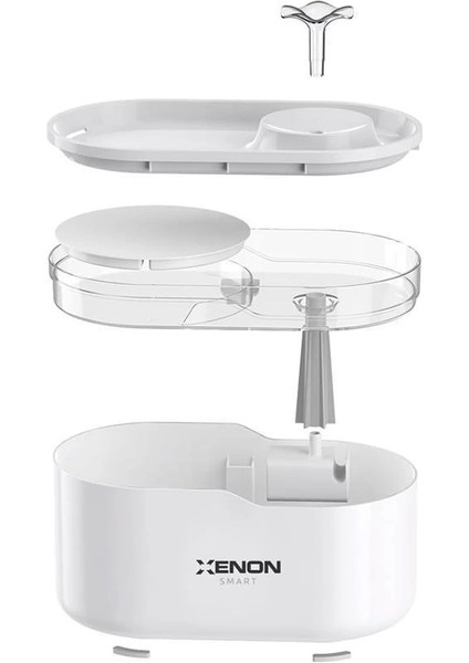 Akıllı Otomatik Kedi Su Pınarı Mobil Uygulama Denetimli Geniş Hazneli Pet Sebili LED fırsatları