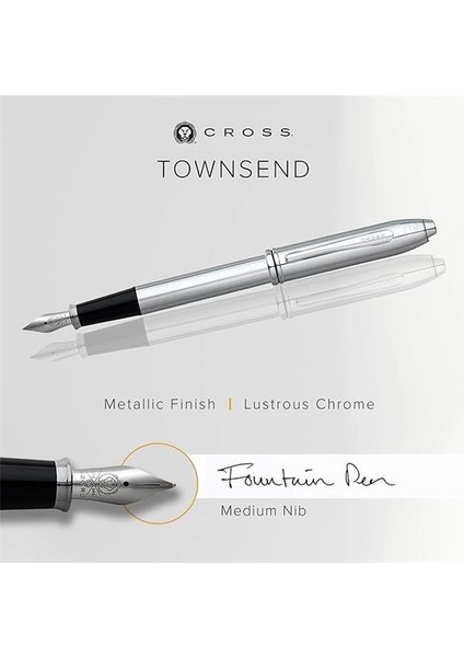 536 Townsend Dolma Kalem, Medium Uç Krom fiyatları