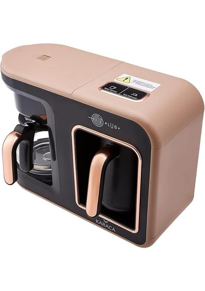 Hatır Plus 2 In 1 Kahve Makinesi, Türk Kahvesi Makinesi, Filtre Kahve Makinesi, Rosie Brown fırsatları