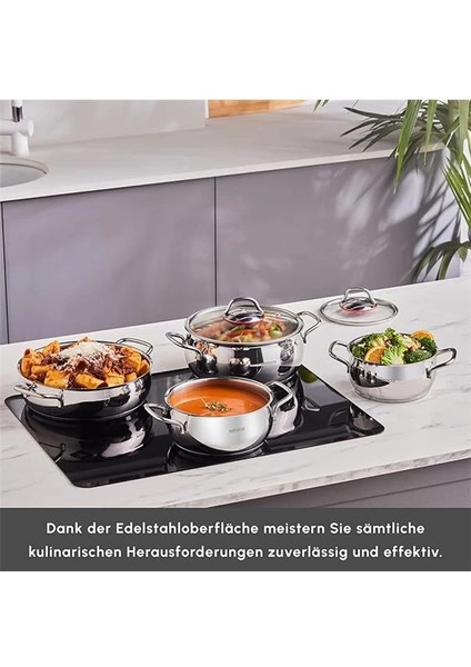 Emirgan Çelik Tencere Seti, 8 Parça