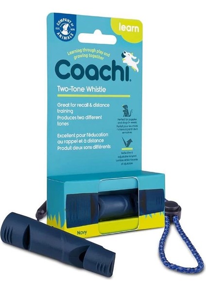 Company Of Animals Çift Tonlu Düdük, 2 Köpek Antrenmanı, Sağlam Malzeme, Ayarlanabilir