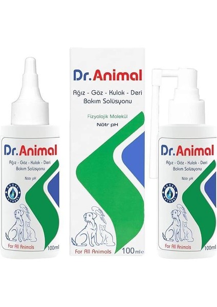 . Animal Ağız-Göz-Kulak-Deri Bakım Solüsyonu 100 ml