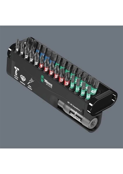 05057690001 Bit-Check 30 Impaktor 1, Impaktor Bits Uç Seti, Darbeli Uygulamalar Için fırsatları