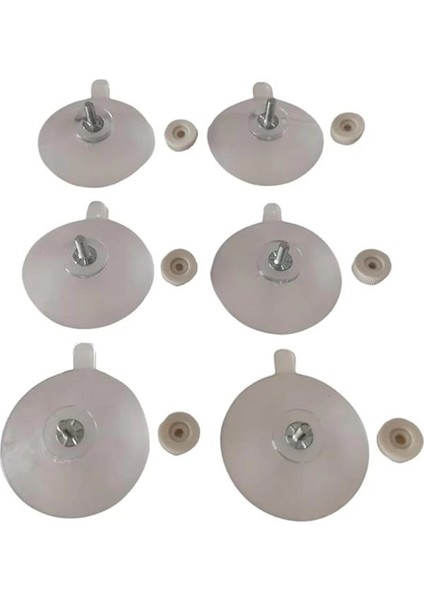 Yapışkan Vakum Vantuz Seti 6 Adet (Vidalı) fiyatları