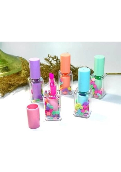 Havuç ve Oje Şekilli Fosforlu Kalem Seti, Çok Renkli 2934 Toplam 11 Emojili Kalem modelleri