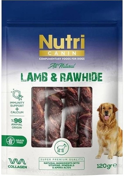 Rawhide Kuzu Eti Sargılı Kemik Köpek Ödülü 120 gr