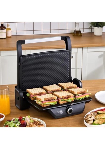 Gastro Classic Izgara ve Tost Makinesi Matte Black 6 Dilim Kapasiteli fiyatları