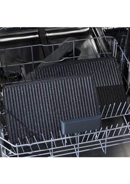 Gastro Classic Izgara ve Tost Makinesi Matte Black 6 Dilim Kapasiteli