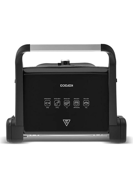 Gastro Classic Izgara ve Tost Makinesi Matte Black 6 Dilim Kapasiteli