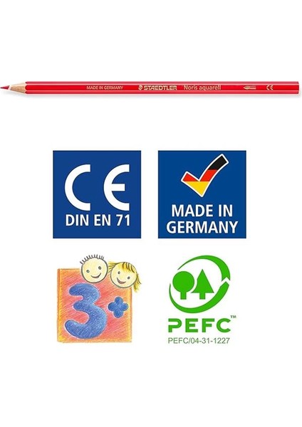 144 10NC24 Noris Clup Aquarell Kuruboya 24'lü Fırça Hediyeli indirimleri