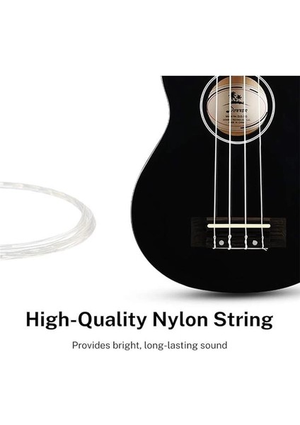 DUS-10N Soprano Ukulele Seti (Siyah) fiyatları