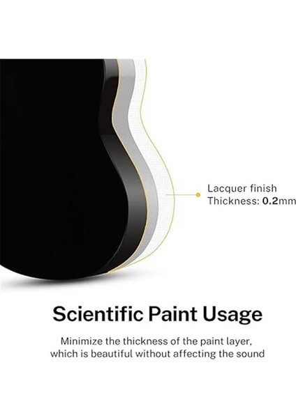 DUS-10N Soprano Ukulele Seti (Siyah)