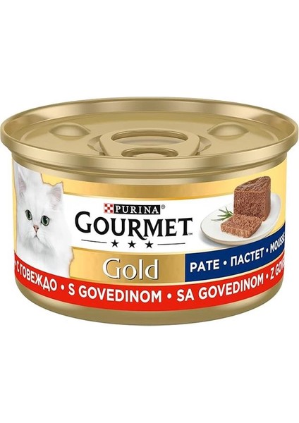Gold Kıyılmış Sığır Etli Yaş Kedi Maması, Yetişkin, 85 G fiyatları