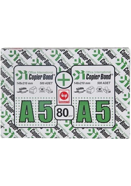 Copier Bond A5 Fotokopi Kağıdı 1000 Yaprak