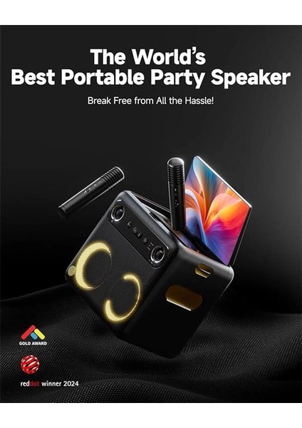 Yetişkinler Için 2024 Akıllı Karaoke Makinesi - Şarkı Sözü Ekranı, 64GB Karaoke Tablet, 2 fiyatları