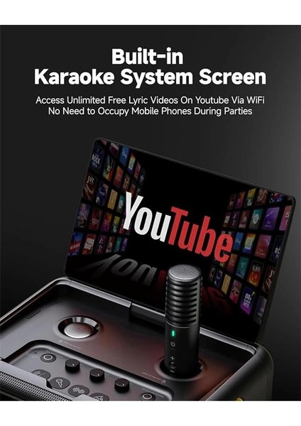 Yetişkinler Için 2024 Akıllı Karaoke Makinesi - Şarkı Sözü Ekranı, 64GB Karaoke Tablet, 2 modelleri