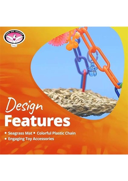 SB747 Mini Uçan Trapez Kuş Oyuncağı, Küçük Kuş Boyutu, 6 "x 7" x 9" fırsatları