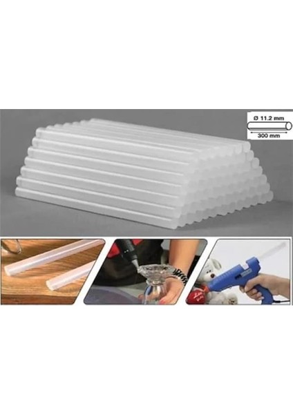 10 Adet Mum Sıcak Silikon, 11MM - 30CM Kalın Şeffaf Silikon fiyatları