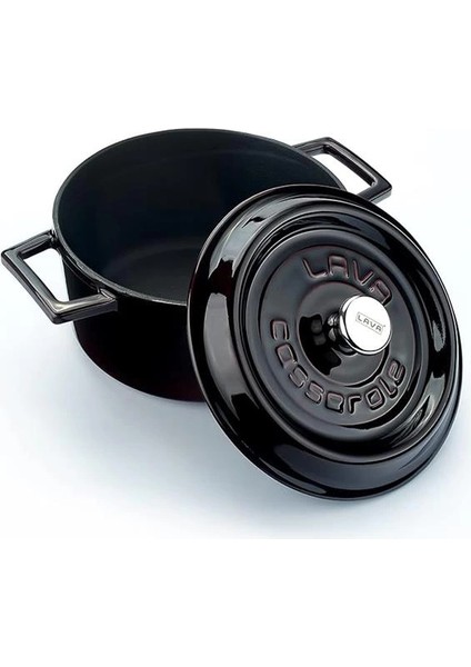 Premium Serisi - Döküm Yuvarlak Tencere, 20 Cm, Majolik Mor modelleri