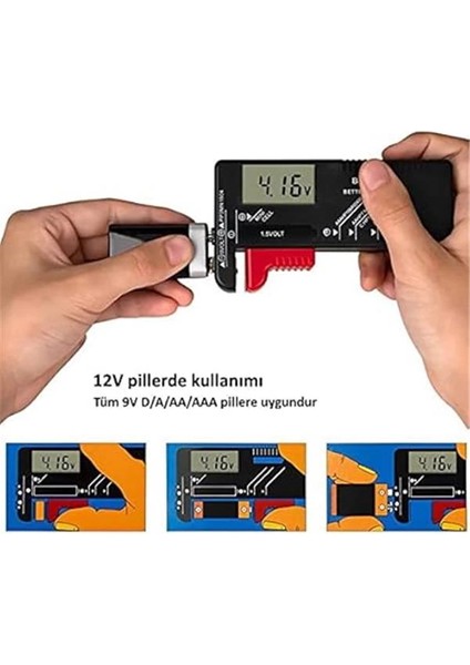 BT-168D LCD Dijital Pil Test Cihazı