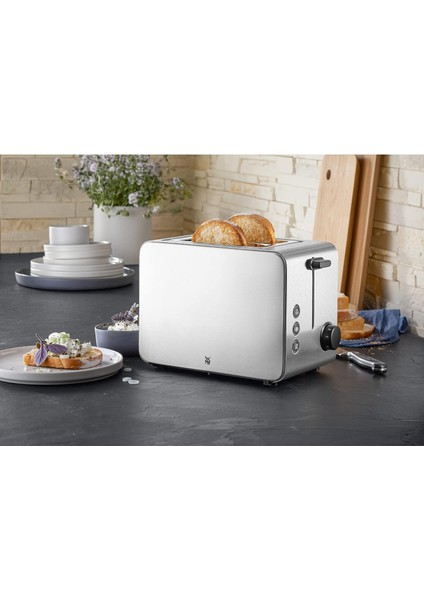 Stelio Iki Bölmeli 7 Isı Ayarlı Gümüş Ekmek Kızartma Makinesi 1050 W fiyatları