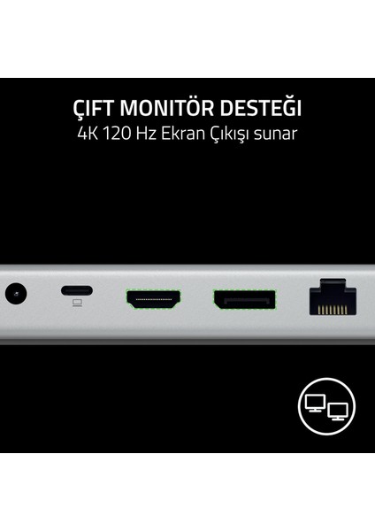 USB 4 Dock - Oyun ve Üretkenlik Için 14 Bağlantı Noktalı Yüksek Hızlı Dock - Çift Ekran Desteğ fırsatları