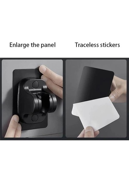 Yapışkanlı Duş Başlığı Tutucu , Ayarlanabilir El Duş Tutacağı Delme Yok Duvara Monte Su