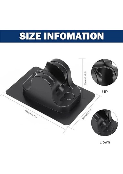 Yapışkanlı Duş Başlığı Tutucu , Ayarlanabilir El Duş Tutacağı Delme Yok Duvara Monte Su indirimleri