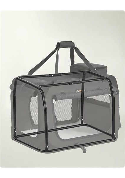 Köpek Kutusu, Köpek Çantası, Katlanabilir, 81 x 58 x 58 Cm, Siyah