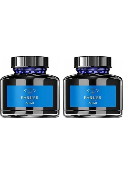 Quink Yıkanabilir Dolma Kalem Mürekkebi, 57 Ml, Mavi 2li Paket
