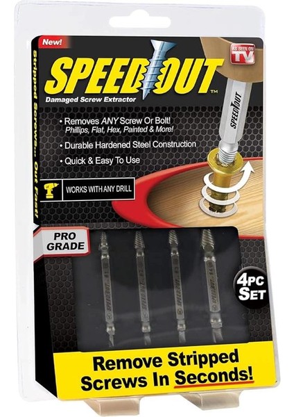 Speedout Vida Çıkarıcı ve Vida Çıkarıcı Seti