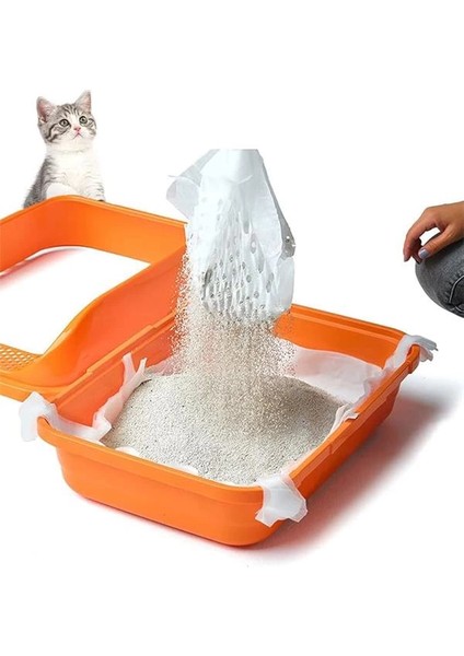 Kedi Kumu Temizleme Kokusuz Elekli Filtre, (7'li S-M) indirimleri