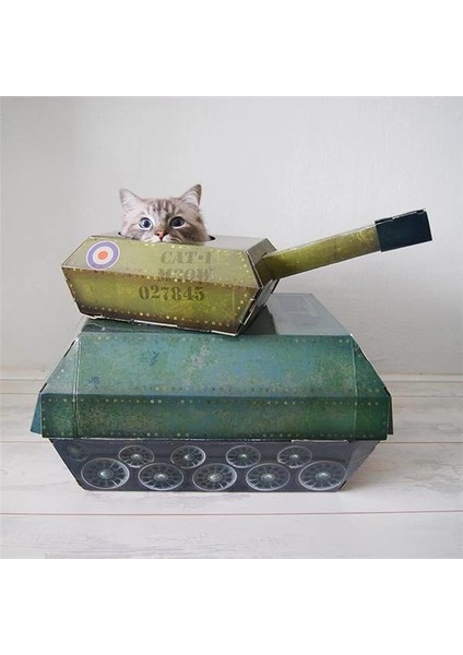 Kedi Oyun Evi | Yeni Karton Kedi Tankı | Kedi Oyuncağı ve Aksesuar | Düz Paketlenmiş ve fiyatları