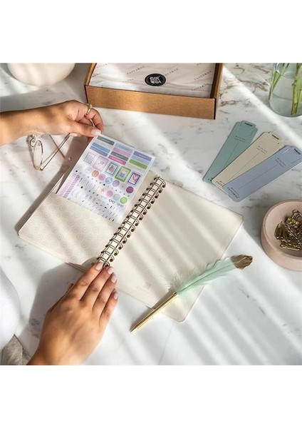 A5 Spiralli Keten Süresiz Planlayıcı Ajanda Yeşil fırsatları